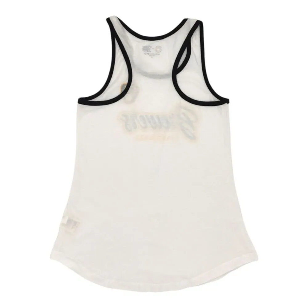 MLB Milwaukee Brewers Women's Ringer Tank Top in White, L White Size L - Image 4