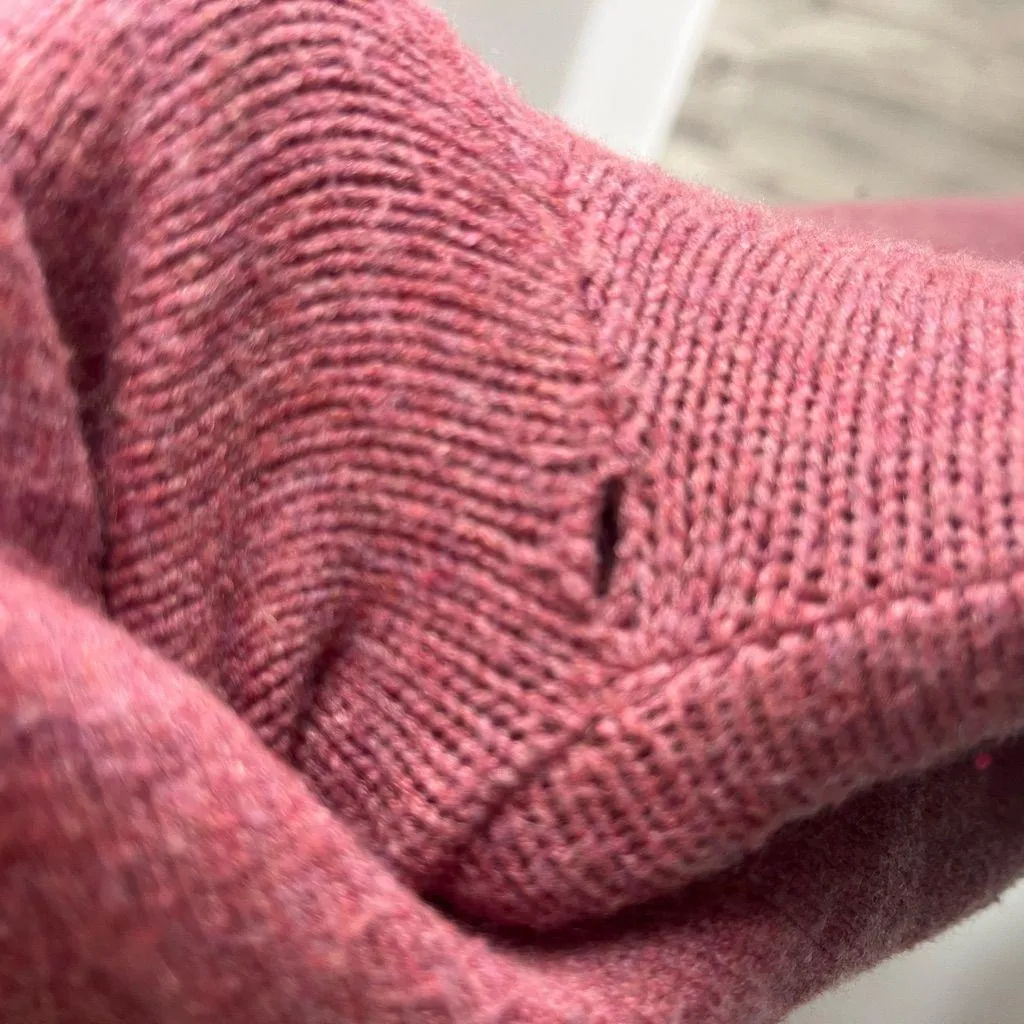 A New Day Women’s Dusty Rose Pink Knitted Hooded Sweater Size Small - Image 4