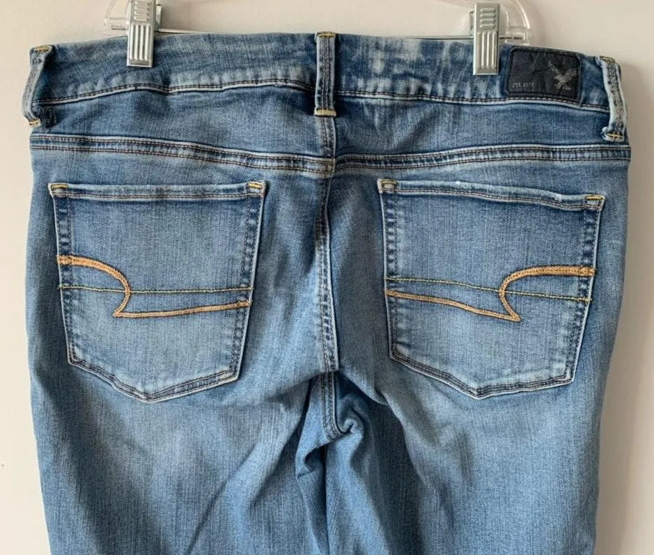 American Eagle Outfitters Distressed Boho Artist Flare Jeans - Image 5