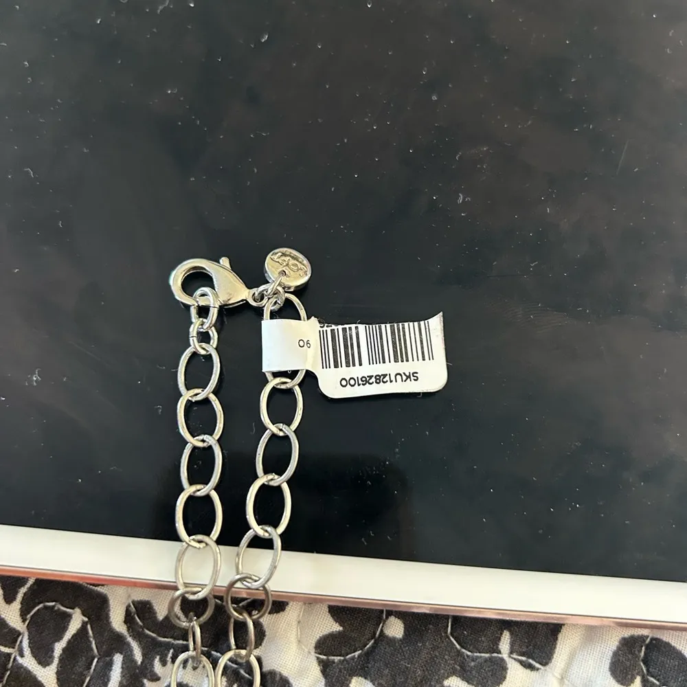 LOFT Blue and Silver Floral Necklace - Image 5