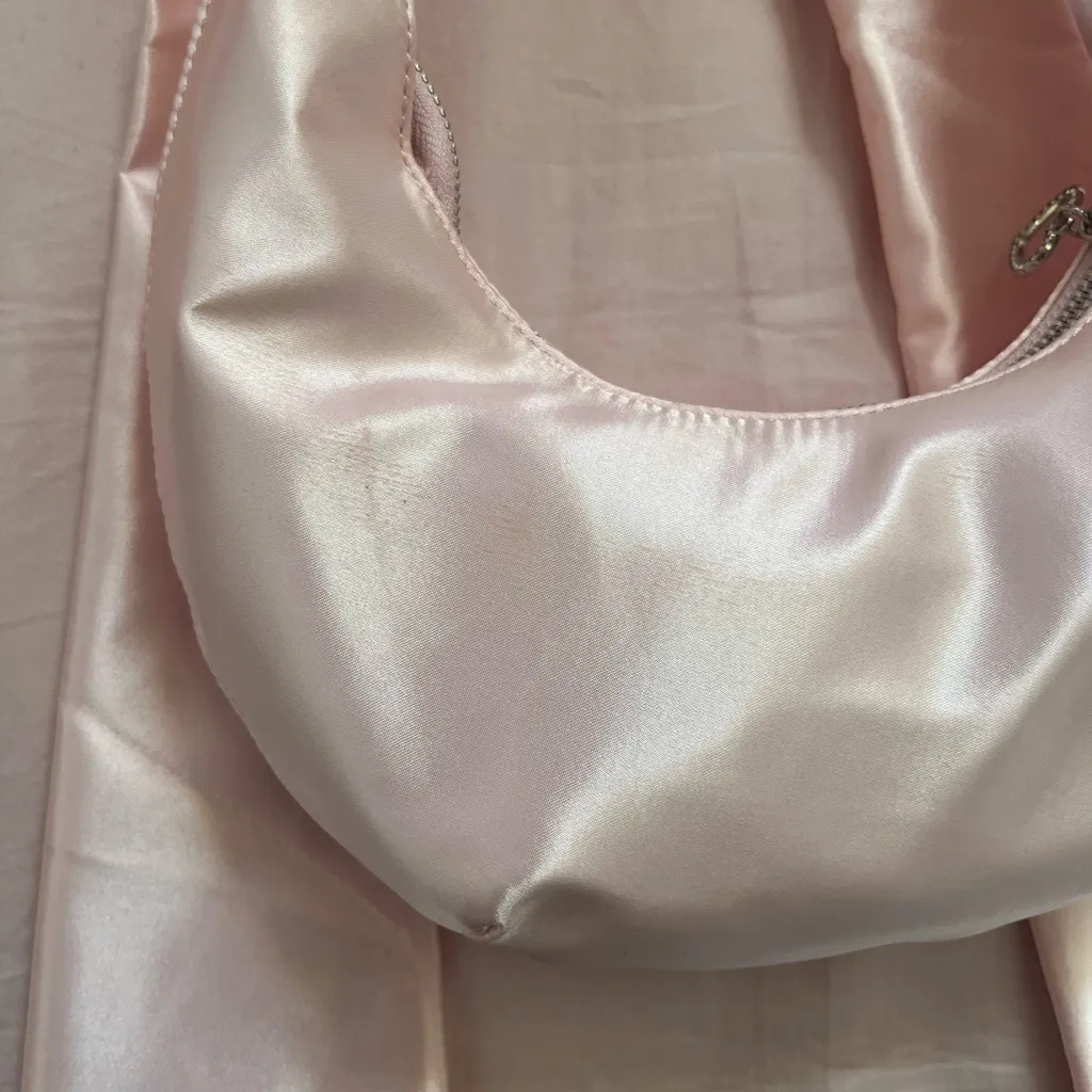Sugar Thrillz Pink Satin Bow Shoulder Bag - Image 6