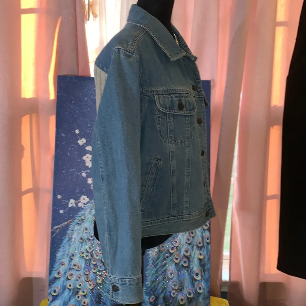 J. Jill Denim Out of the Blue Size PM Jean Jacket - Image 5