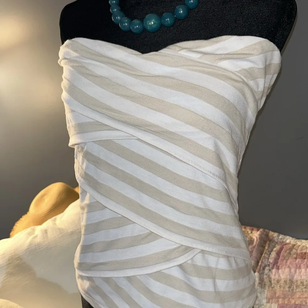 White House Black Market Size M Bandage Style Tube Top - Image 2