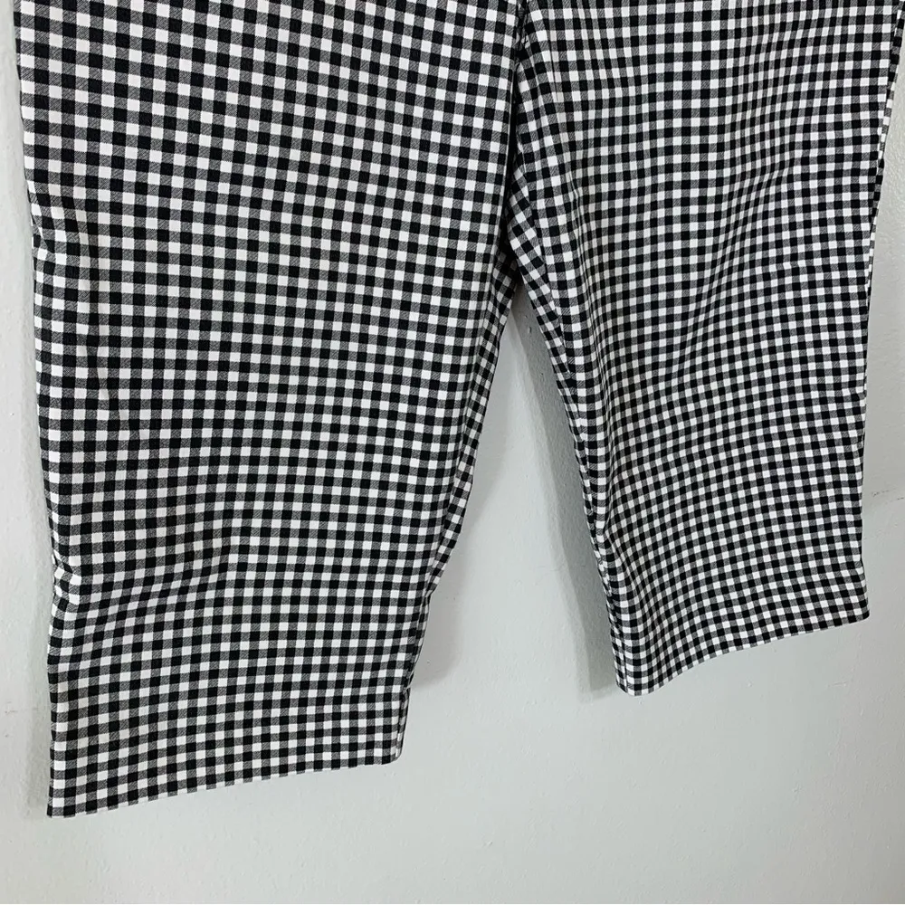 Christopher & Banks Gingham Knee Length Capris Size 6 - Image 5