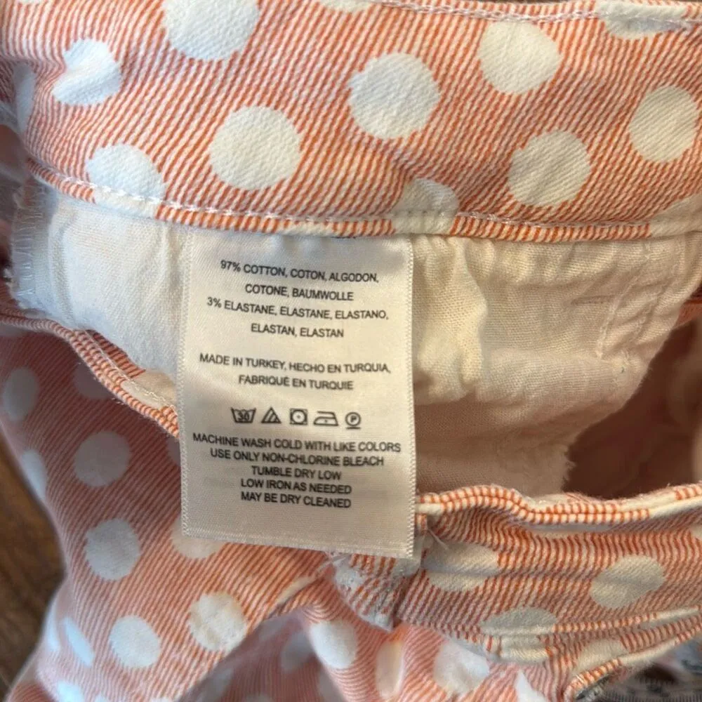 Anthropologie Pilcro the Leterpress polka dot high rise bootcut jeans 28 - Image 7