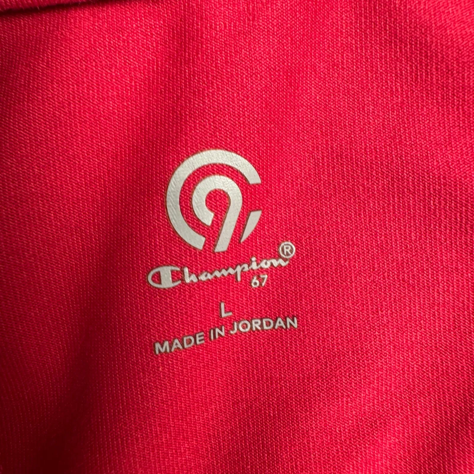 Champion C9 Athletic Zip Up Jacket Women Sz L Pink Long Sleeve Pockets Full Zip - Image 3