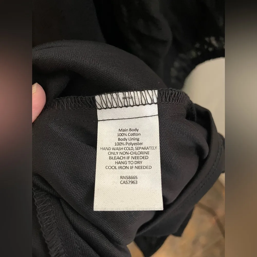 Melrose & Market black Puff‎ Sleeve Mini Dress size Large - Image 5