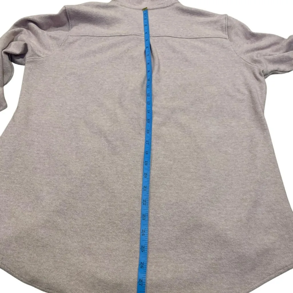 7 DIAMONDS Womens Generation Shacket Long Sleeve Heathered Mauve/Oat XL Luxe Purple - Image 7