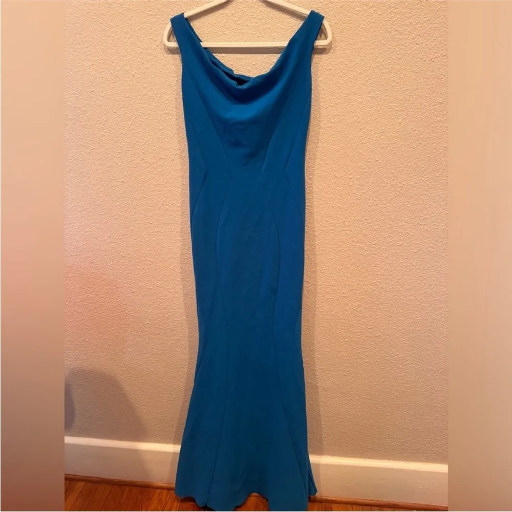 Chiara Boni Vibrant Blue Couture Dress - Image 3