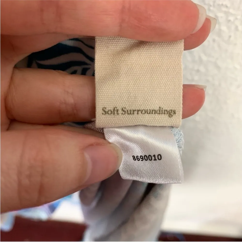 Soft surroundings multi color ombré palm tree Anaya maxi dress size 1x - Image 7