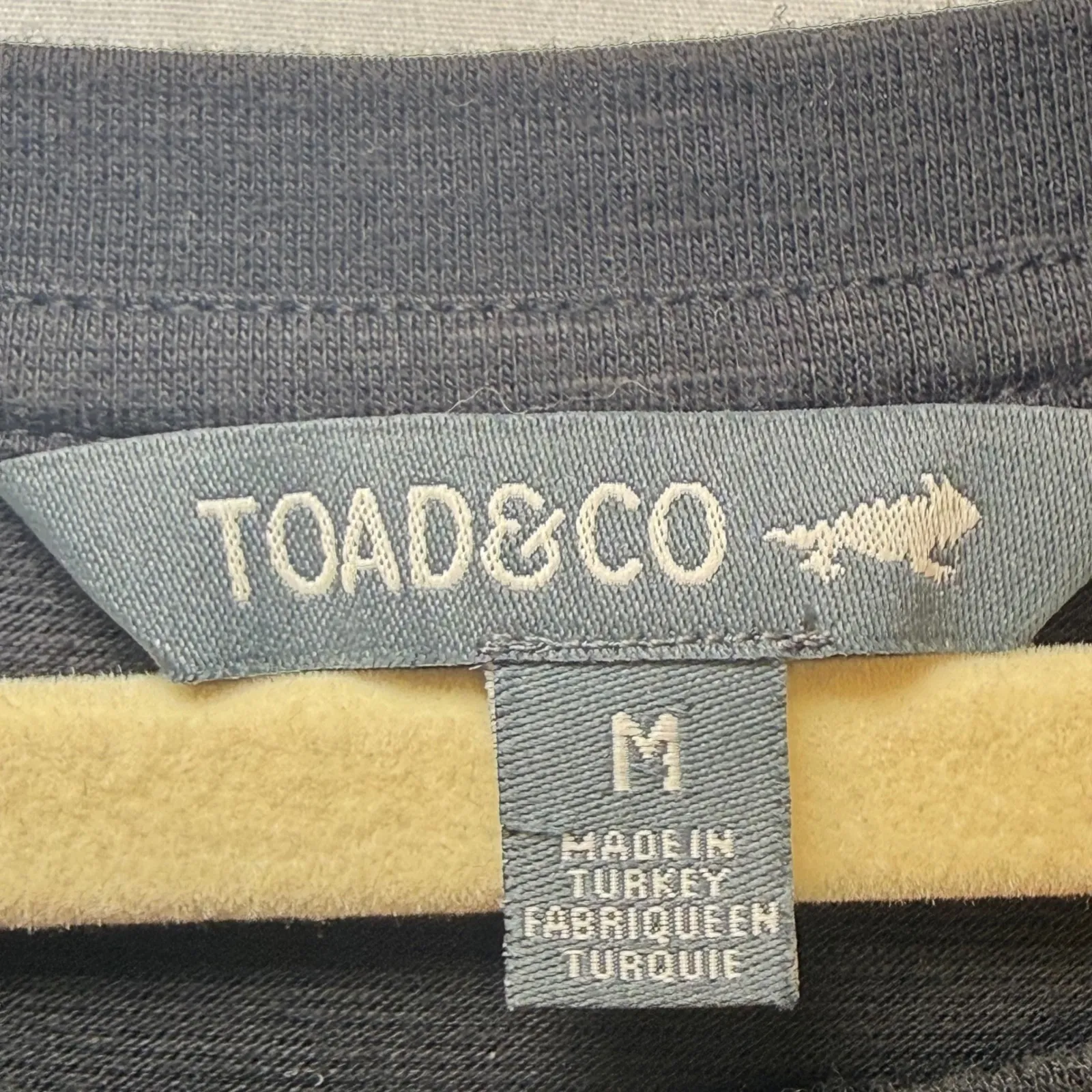 TOAD & CO Black Long Sleeve Pocket Dress Classic Old Money Soft Size M - Image 3