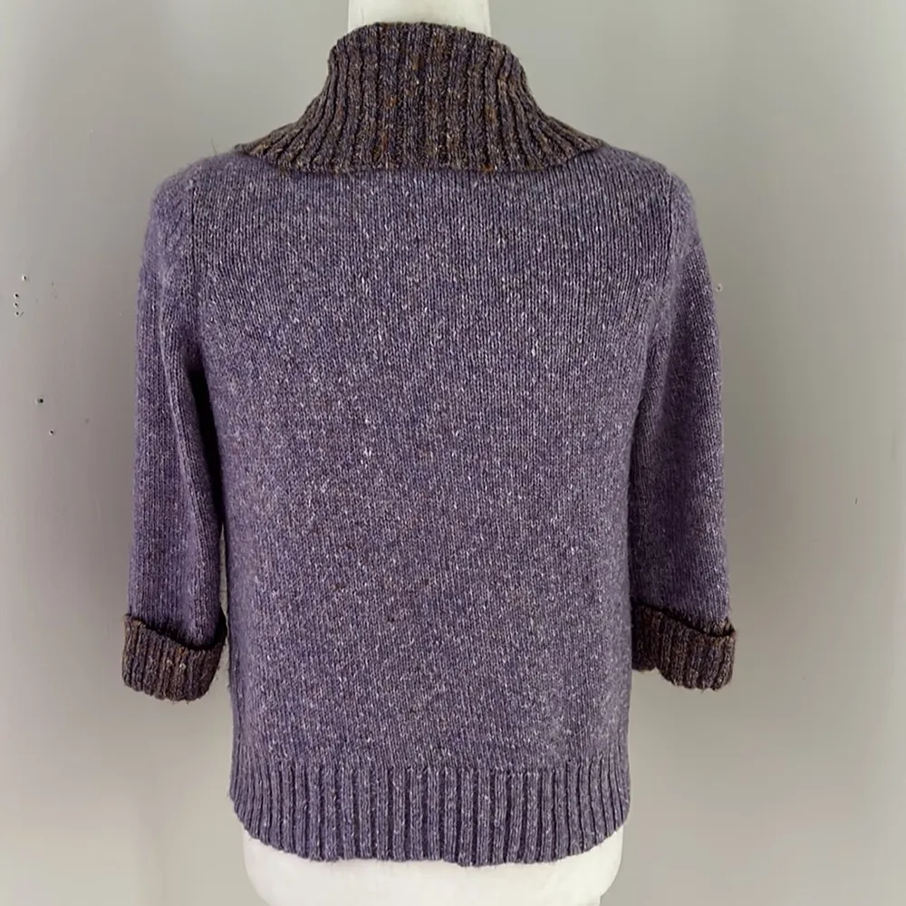 Christopher Banks Lavender Acrylic Cardigan Sweater sz S/M P Purple - Image 6