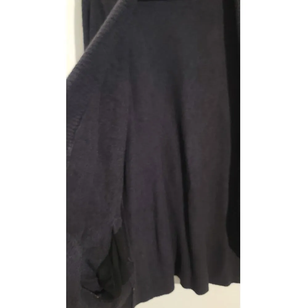 Barefoot Dreams CozyChic 423 Bamboo Lite Knit Circle Lounge Cardigan Black Small - Image 8