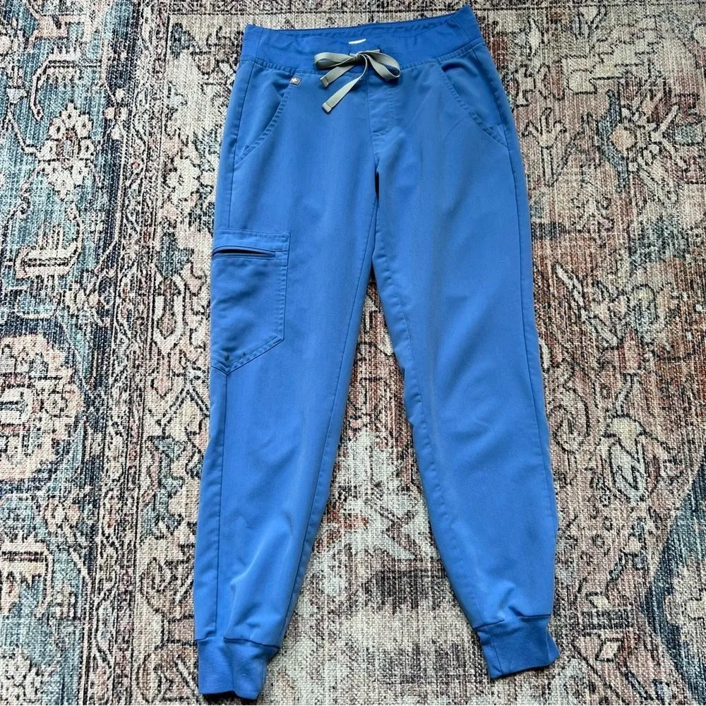 Figs Set Casma 3 Pocket Shirt and Zamora Jogger Pants Scrub Size XXS Petite Ceil - Image 13