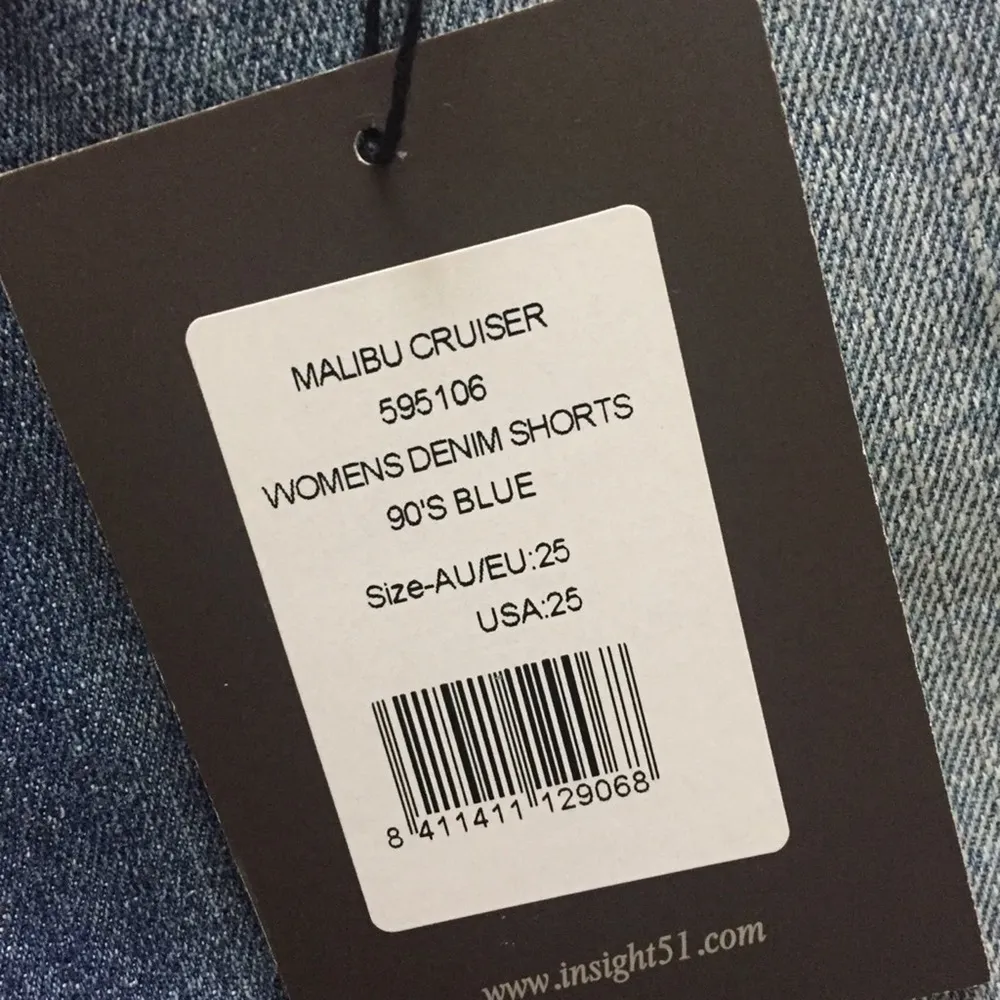 INSIGHT 51 Denim Shorts Malibu Cruiser Distressed Size 25 NWT - Image 5