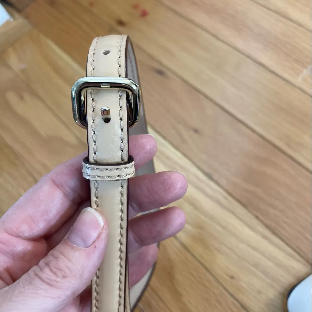 Kate Spade Blue and White Striped Crossbody - Image 9