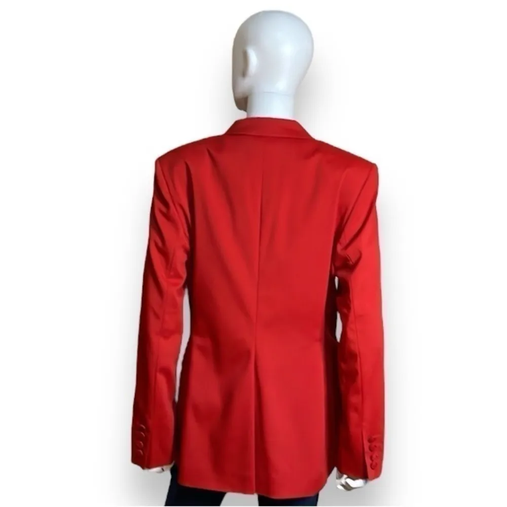 MONDI Red Women’s Blazer, Label says 42 Fits like oversized 6 or true to size 8 - Image 6