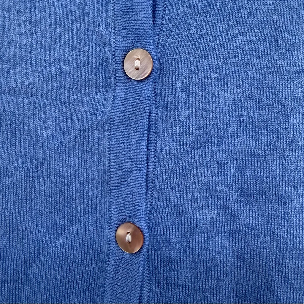 Gretchen Scott Breakfast at Tiffany's Cardigan sweater in periwinkle size S NWT Blue - Image 4