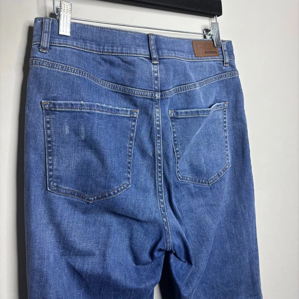 Express Mom Jean Super High Rise Medium Wash Women's Size 8 Regular - Image 7