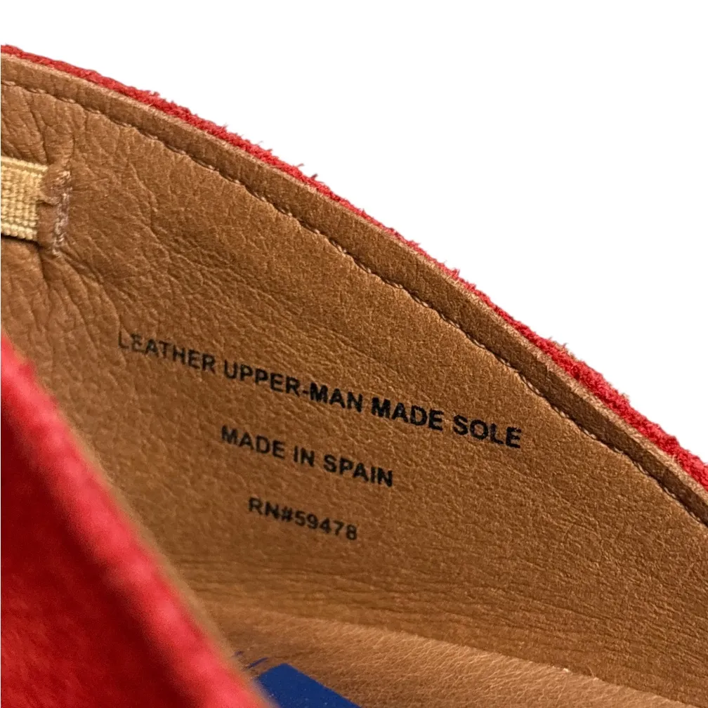 Verbenas Red Suede Espadrilles,Size 37, Made in Spain - Image 8