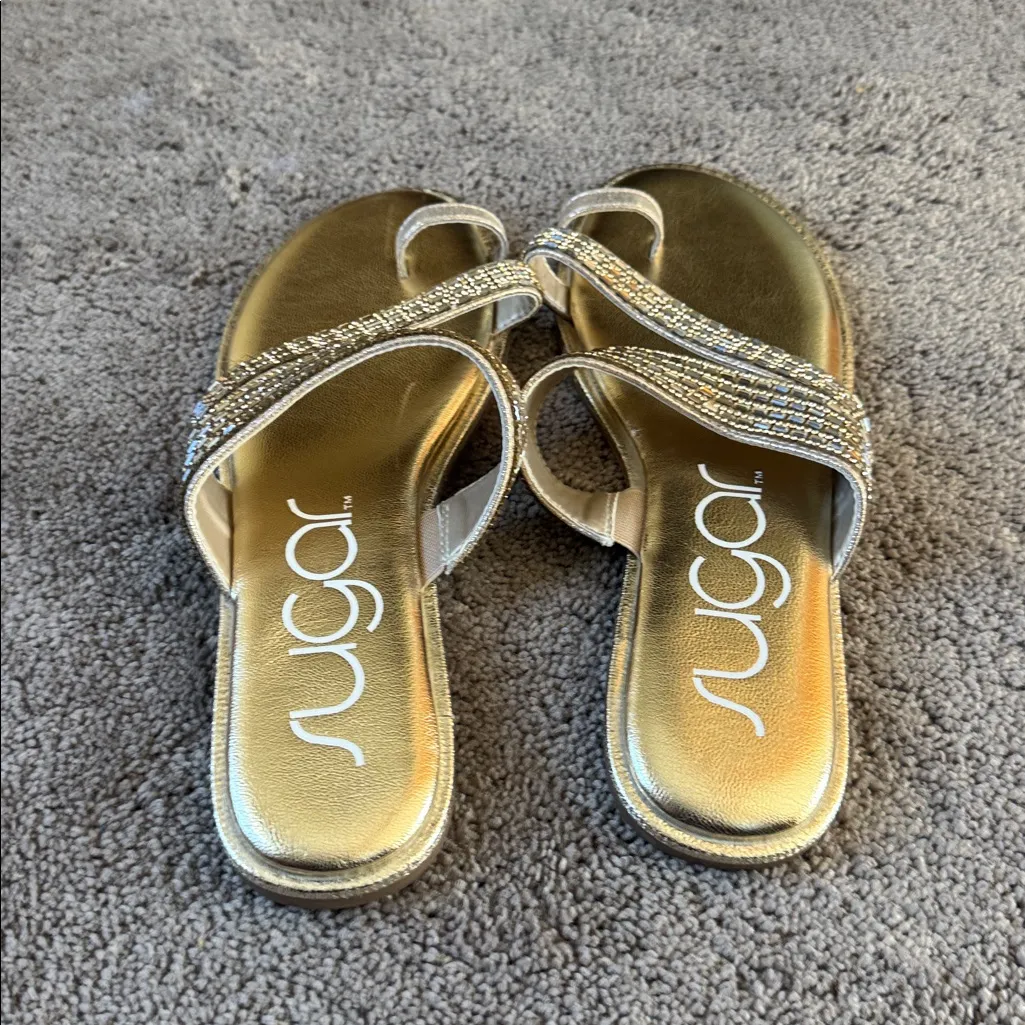 Sugar Pacifico Gold Toe Sandals SIZE 8.5M - Image 3