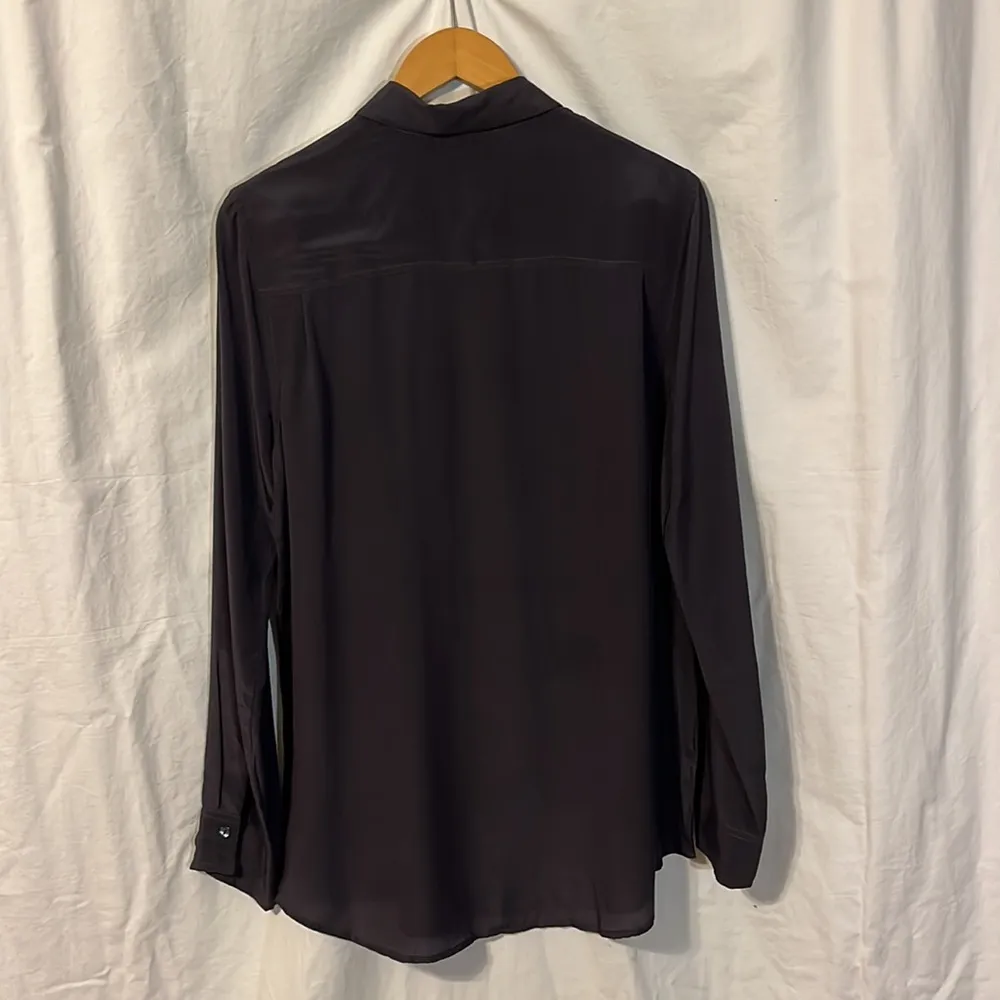 Calypso St. Barth  100% Silk Long Sleeve Collared Button Down Blouse - Image 2