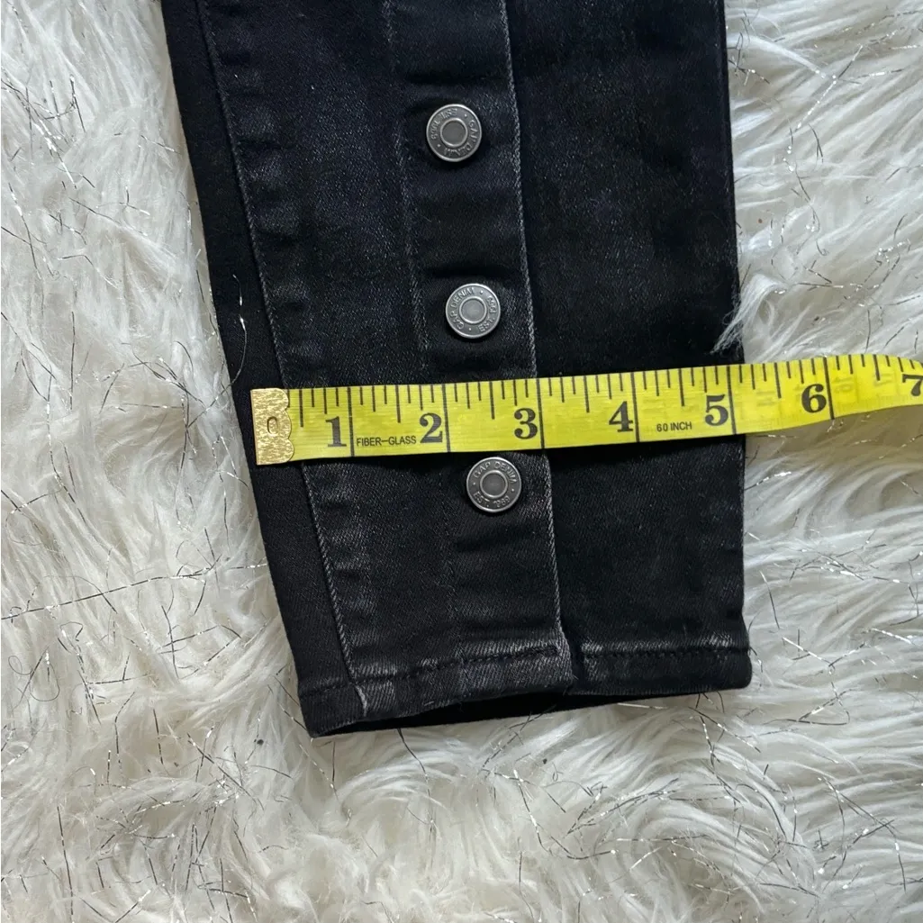 GAP 1969 Off-Colour Black Women’s Super High Rise  True Skinny Jeans Size 29 R - Image 12