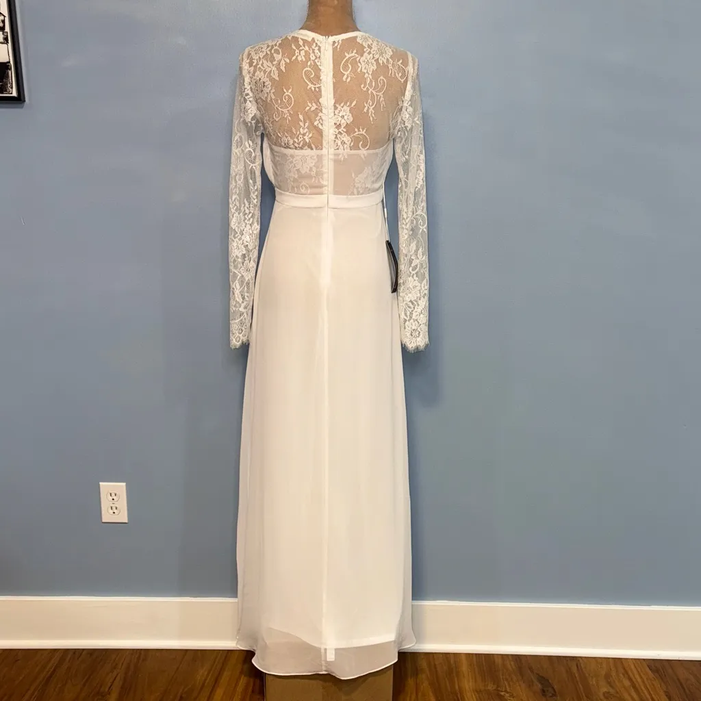 Ever Pretty Elegant White Wedding Dress Size 4 - Image 8