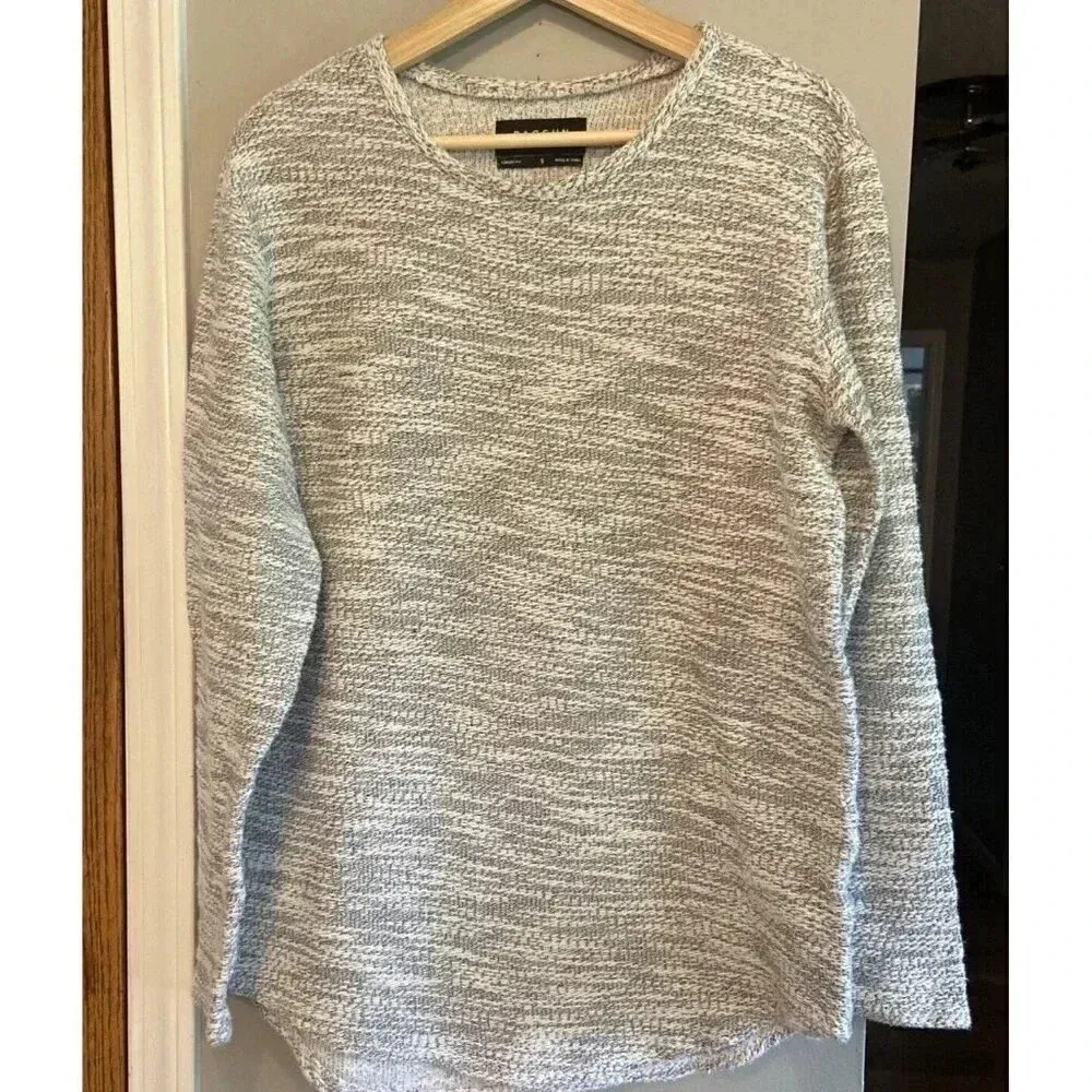 Pacsun Los Angeles‎ Long Sleeve Gray Top Size S Longer Fit Surf Beach Lagenlook - Image 2