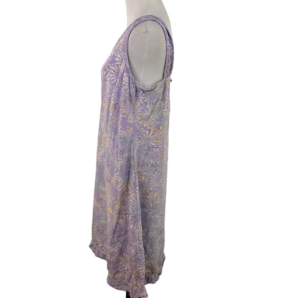 Nomadic Traders NTCO Floral Tie Dye Rayon Dress Size Medium - Image 6