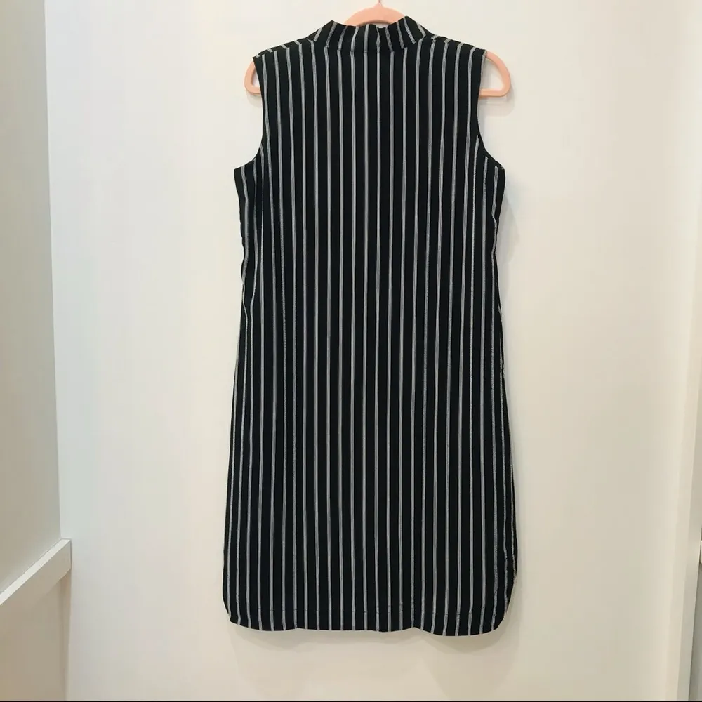 Simply Noelle boutique black dress white stripes sz XS - Image 78