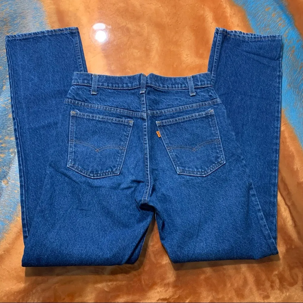 Vintage Levi’s Orange Tab 509 5 pocket Dark Wash Jeans - Image 13