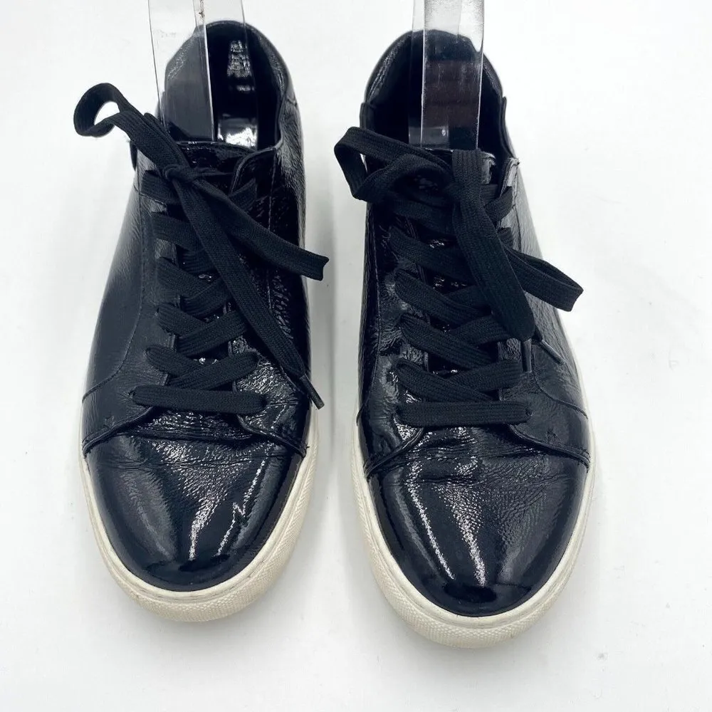 Kenneth Cole New York Women's Kam Lace-up Sneaker Glossy Black Size 7.5M - Image 2