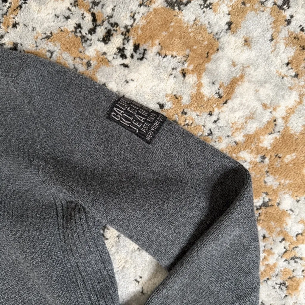 Calvin Klein Jeans Charcoal Knit Sweater - Image 2