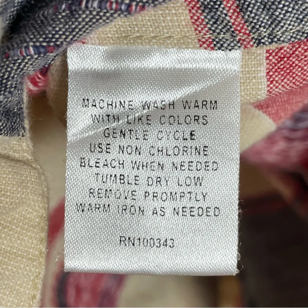 American Flag Shirt Hearts Women Size 2X Cotton Americana 4th of July Patriotic Red - Image 16