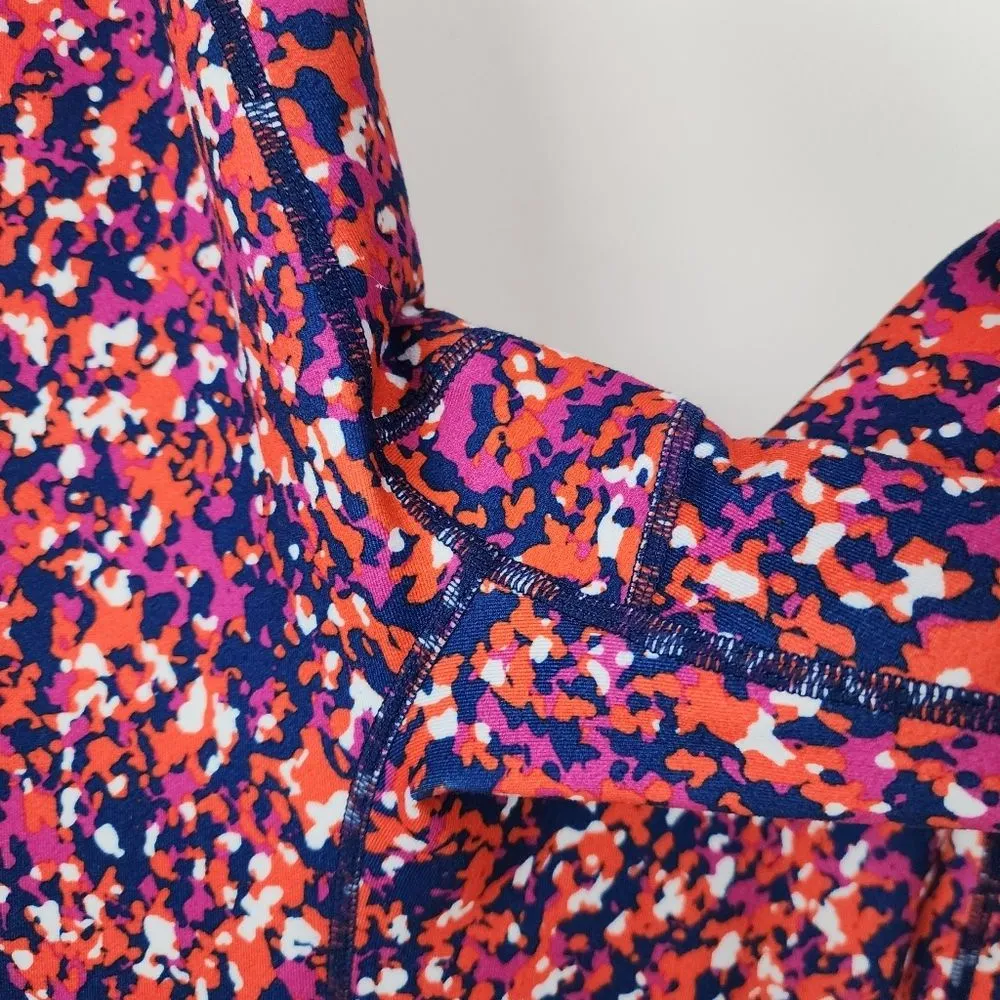 Ideology Compression Side-Pocket Cropped Leggings Multicolor Abstract Pattern M - Image 13