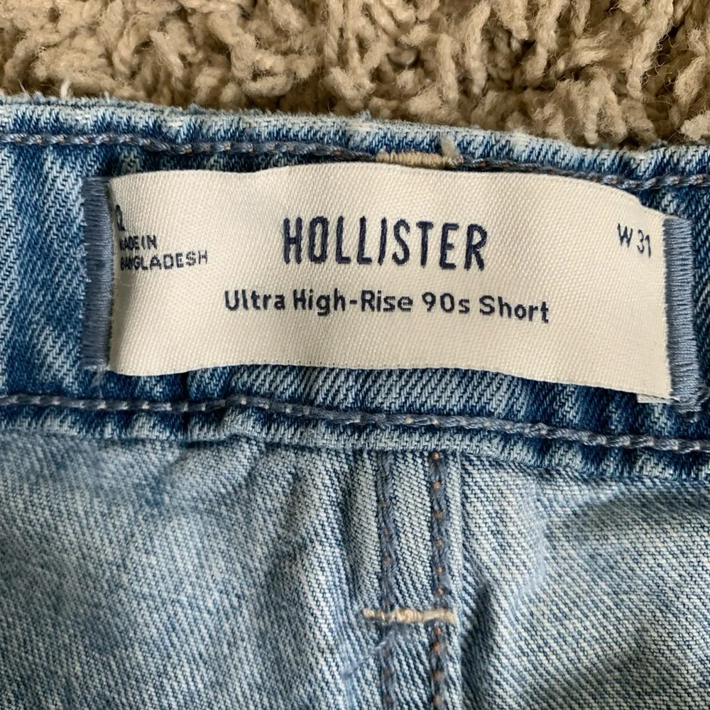 90s ultra High-Rise cutoff size 12 blue jean shorts - Image 2