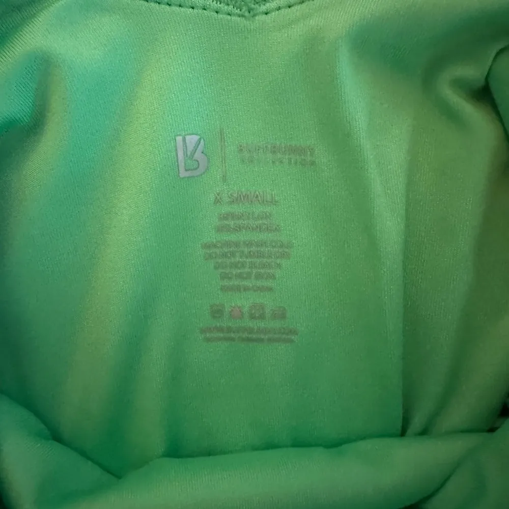 BuffBunny Sharkbite Reversible Bikini Bottom Green Leopard XS - Image 3