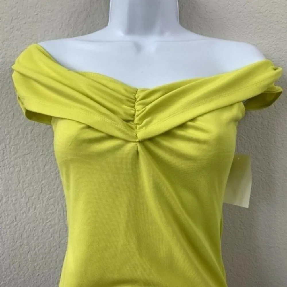 Wild Honey Neon Off The Shoulder Bodysuit - Image 3