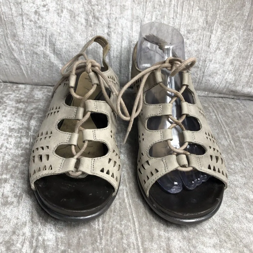 Womens Abeo bio system Laser Cut Taupe Lace - Image 3