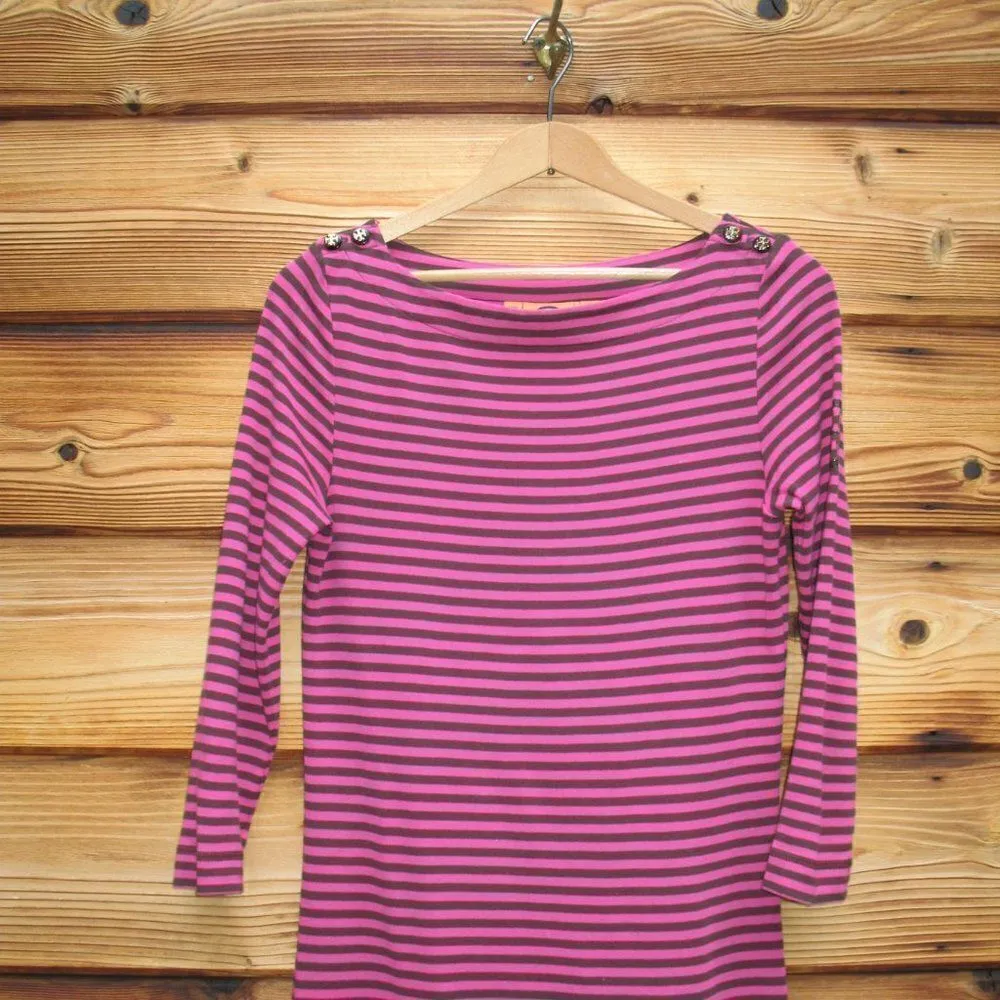 Tory Burch Striped Logo Dress - Image 3