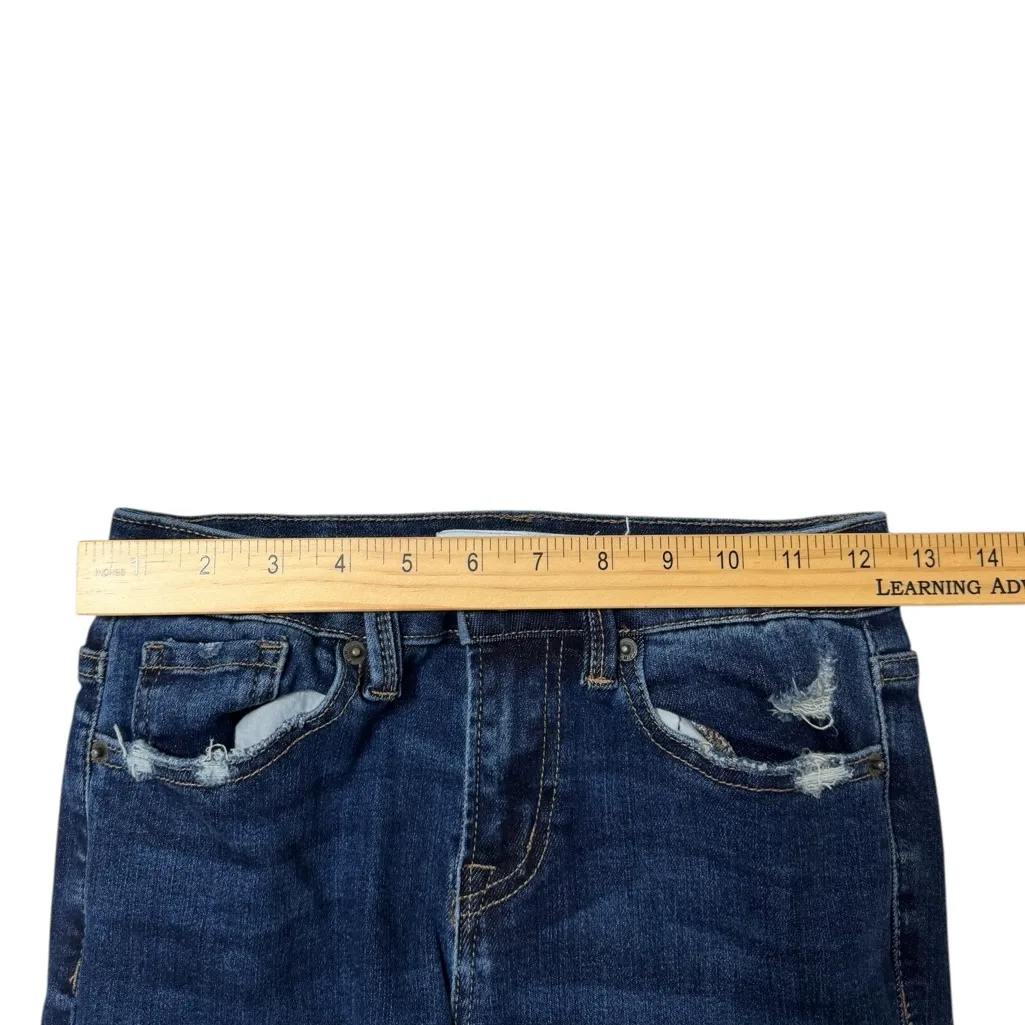 Mica Los Angeles Mini Flared Jeans Blue Size 24 - Image 8