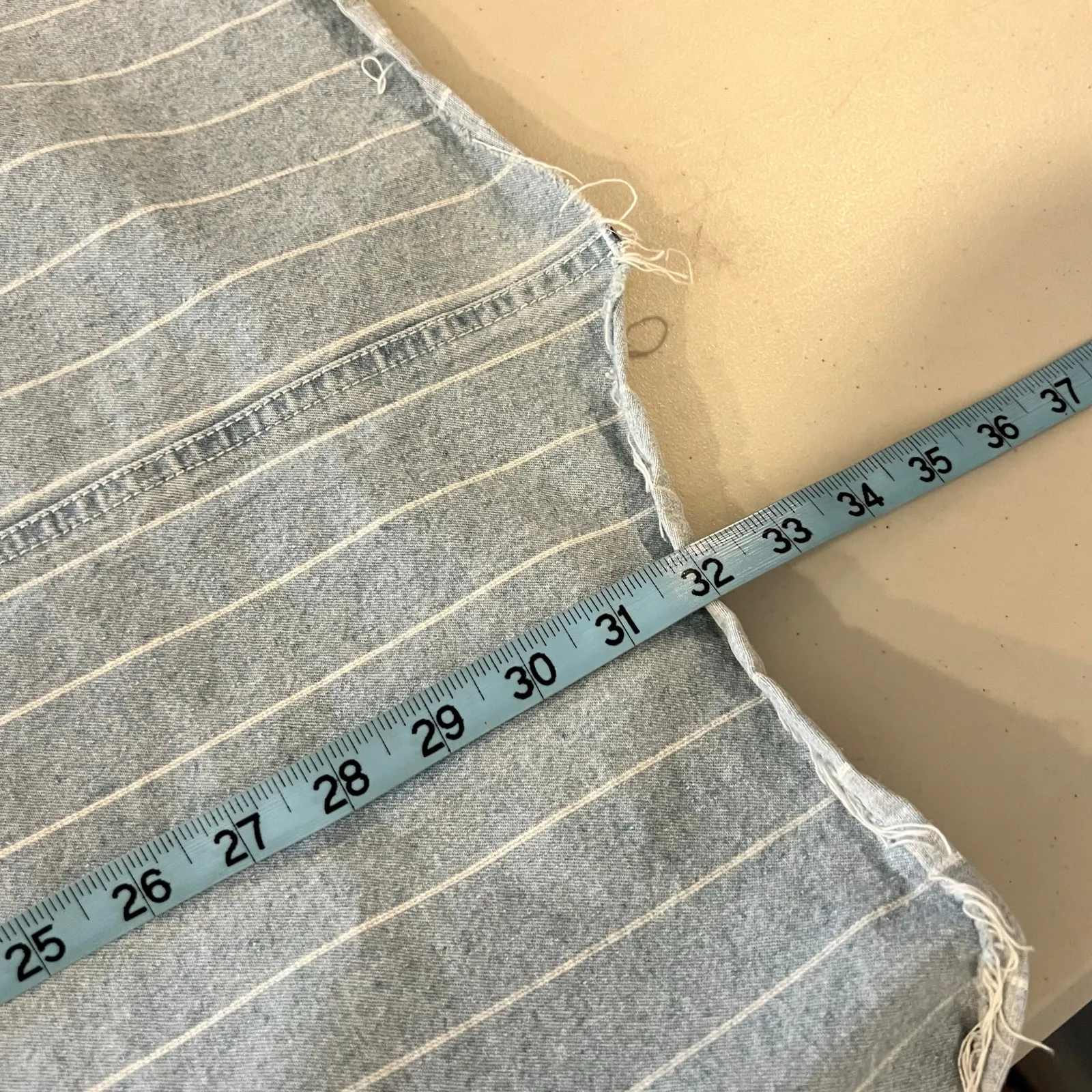 RVCA Blue 100% Cotton Railroad Pinstripe Overall Tank Dress Size Medium - Image 9