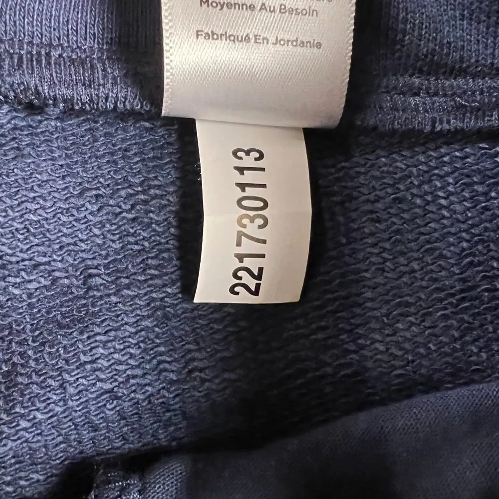 Haven Well Within Navy Blue Straight Leg Cropped Lounge Sweat Pants Size XS - Image 6