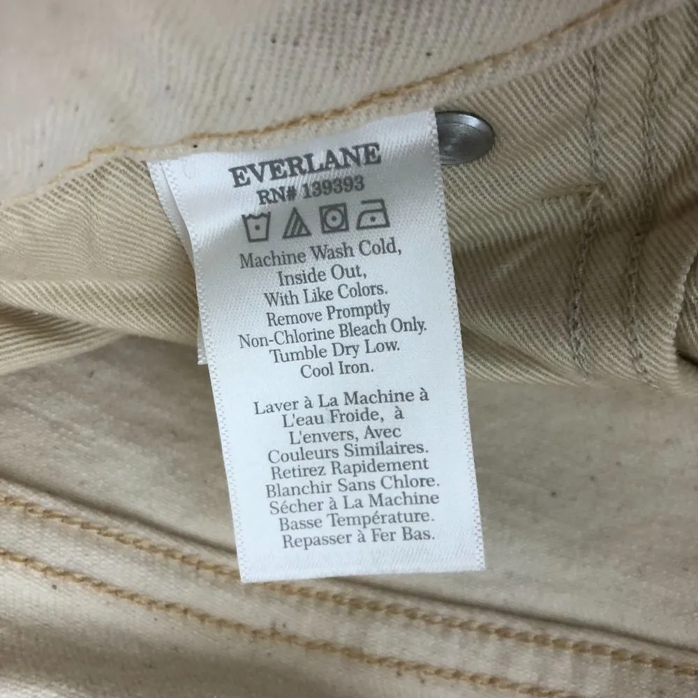 Everlane Womens The Original Cheeky Jean Ecru Ivory 30 Crop - Image 9