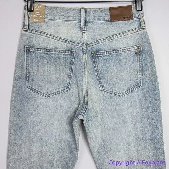 NEW Madewell The Perfect Vintage Jean in Fitzgerald Wash,‎ 25 - Image 10