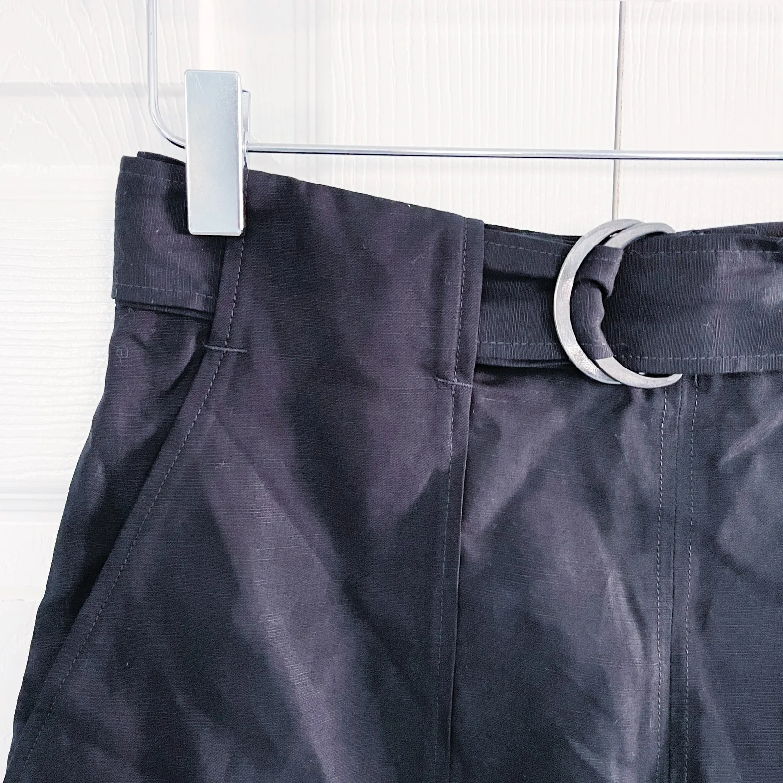 COS Black Belted A-Line Mini Skirt - Image 5