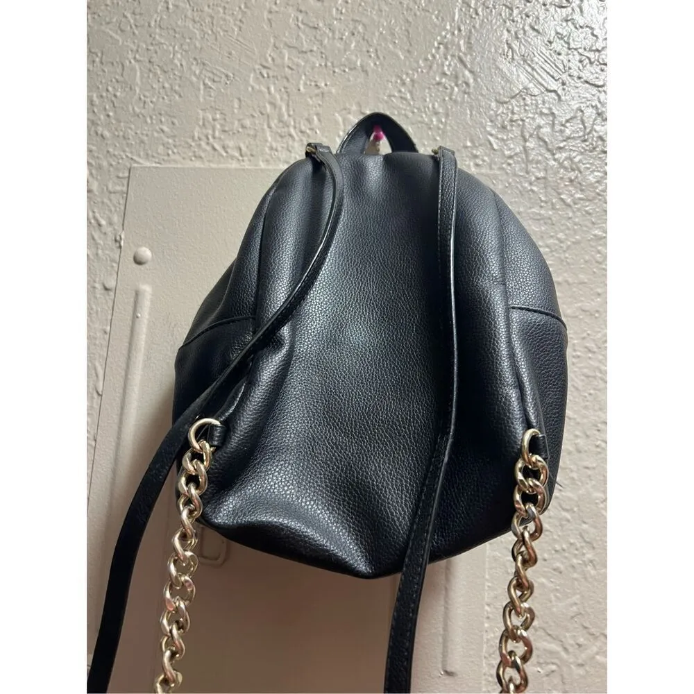 Victoria’s Secret Black Mini Backpack Preowned Wear/Marks - Image 7