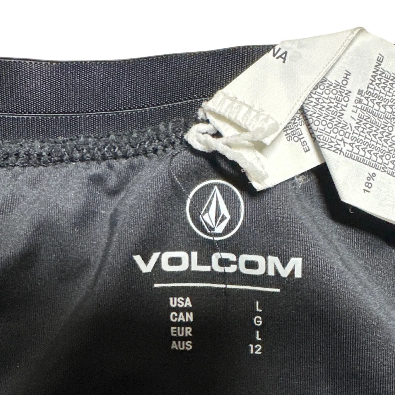 Volcom Floral Bikini Swimsuit Black Coral Blue Pink Halter Top Bottoms Large - Image 2