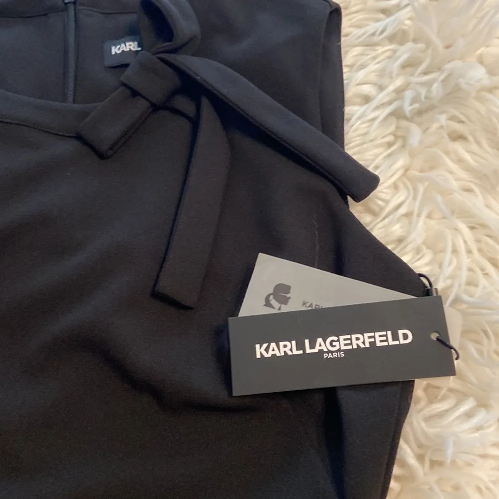 Karl Lagerfeld Black Dress size 6 length 40” bust 30” so beautiful brand new - Image 11